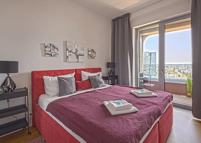 Skau Sky Park White By Zaha Hadid 3 Tower 27 Floor Panoramic View Free Parking Lejlighed Bratislava